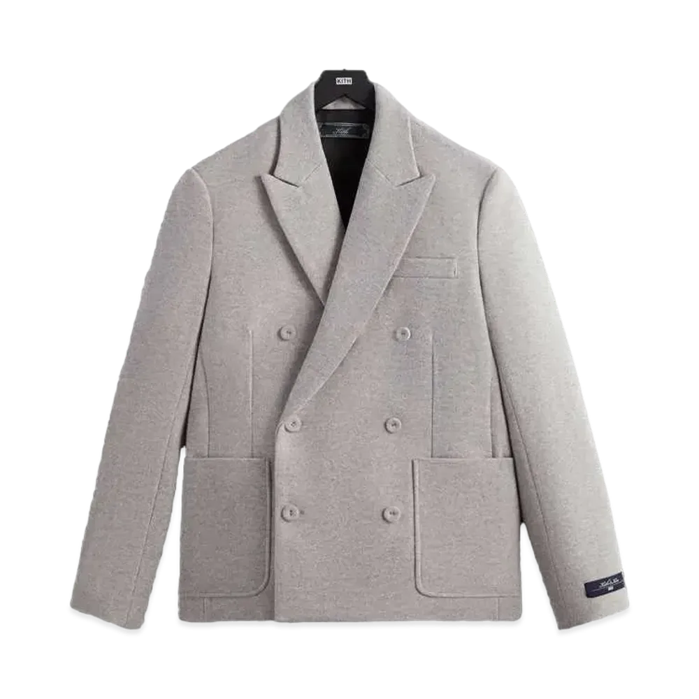 Kith Felted Jersey Julius Blazer "Heather Grey"
