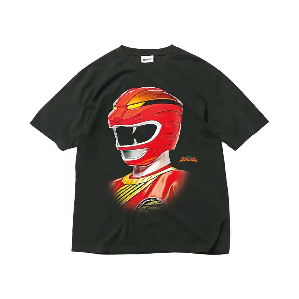 スーパー戦隊 x HOMEGAME \ 2001 ガオレッド TEE "BLACK"