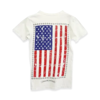 Chrome Hearts American Flag Pocket T-Shirt "White"