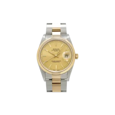 ROLEX Oyster Perpetual Date "Champagne/Stainless Steel/Yellow Gold"