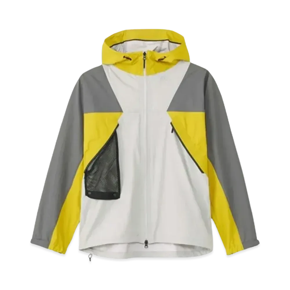 Goldwin Partex Shield Air Mountaineering Jacket (Unisex) "Mist Gray x Focus Gray x Acid Yellow"