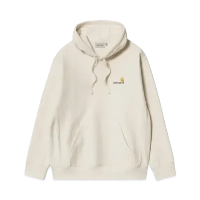 Carhartt WIP Hooded Americanscript Sweatshirt "Natural"