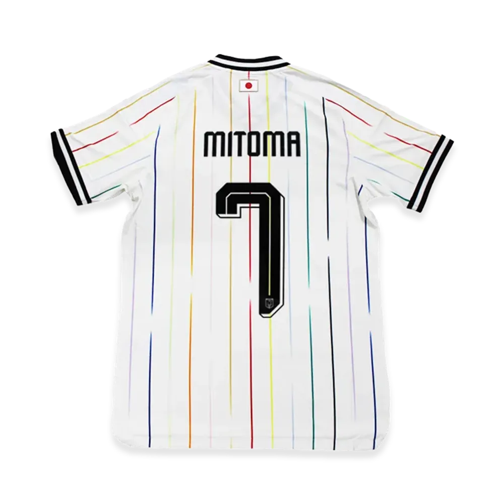 アディダス サッカー 日本代表 2026 アウェイ オーセンティック ユニフォーム #7 三笘薫 "オフホワイト/ブラック"