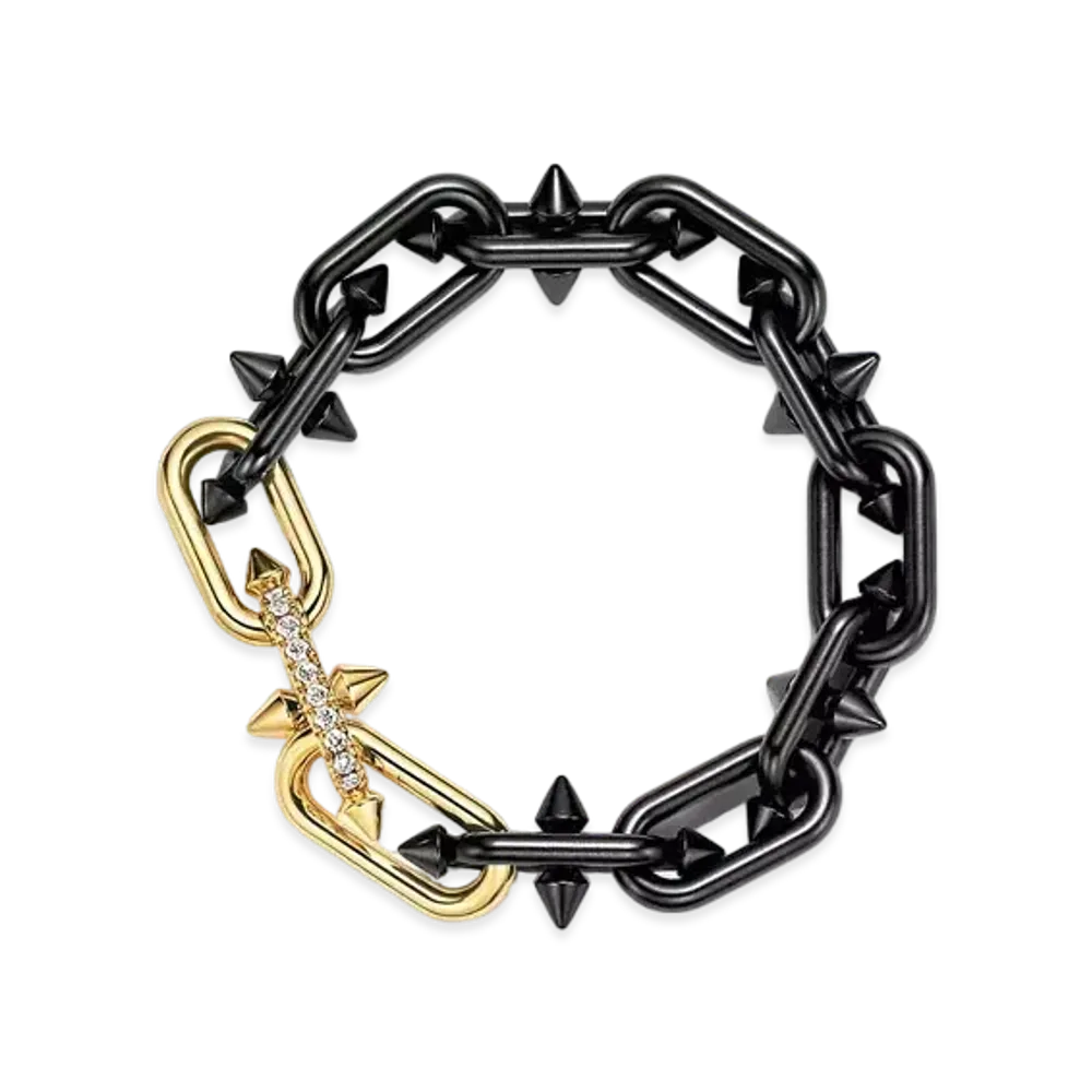Tiffany & Co. Bracelet in Titanium and Diamonds "Gold"