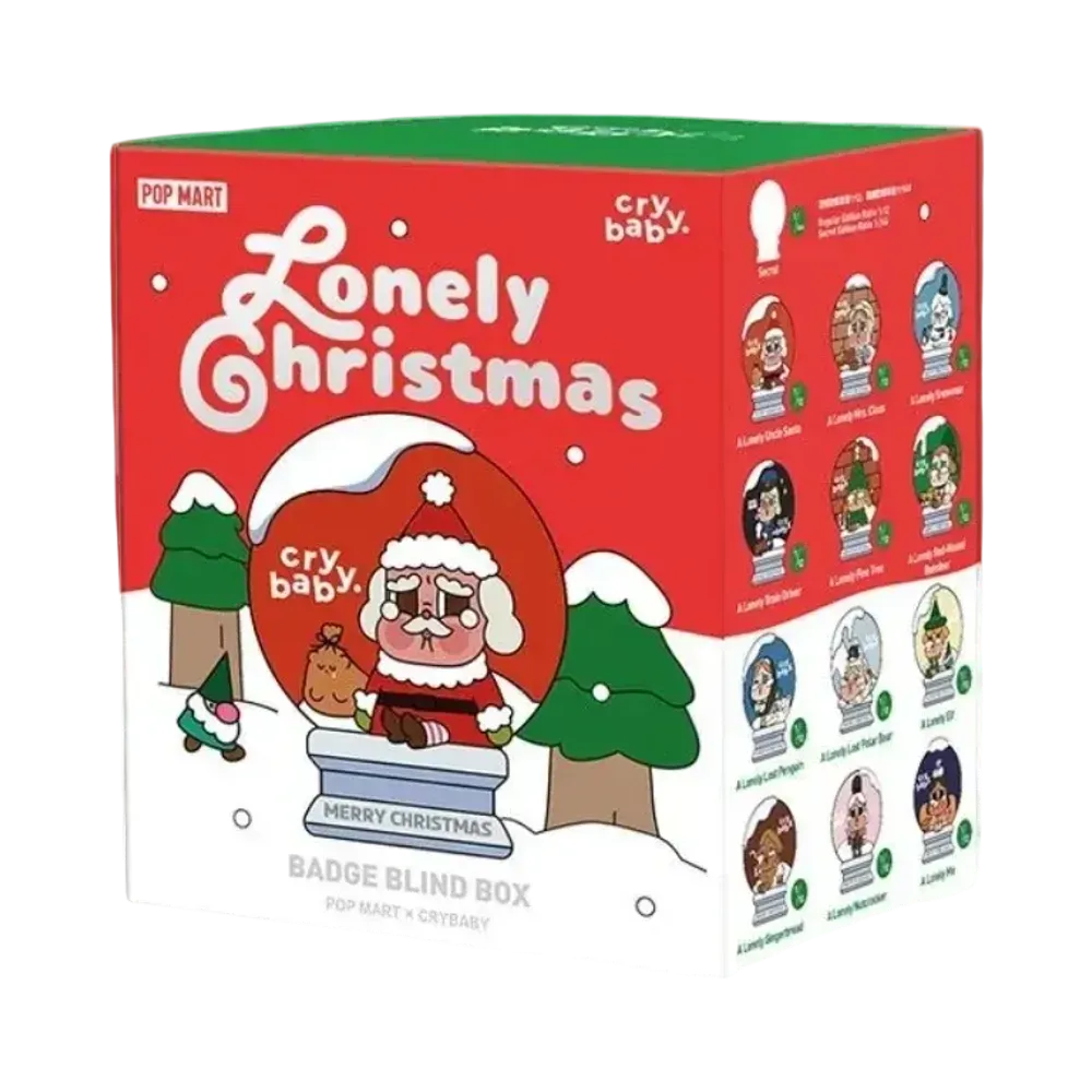 POP MART Crybaby Lonely Christmas Series Magnetic Badge [Piece]