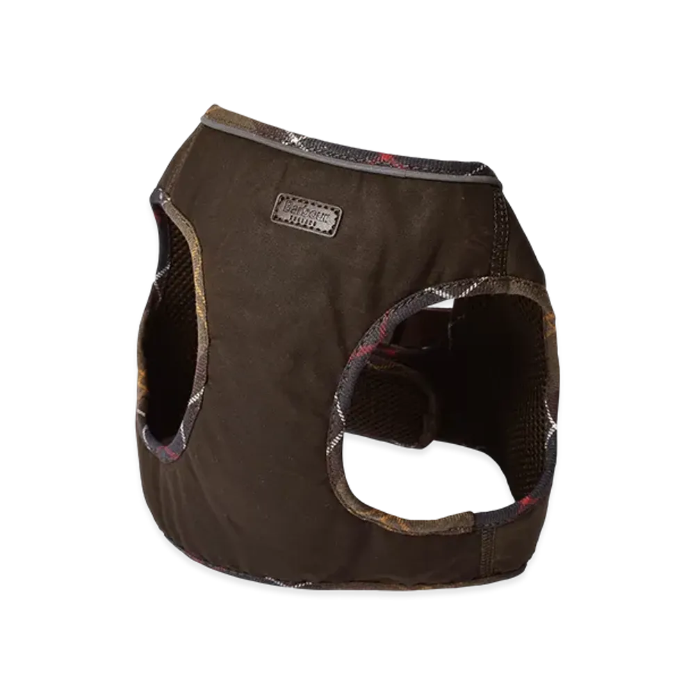 Barbour Wax Step In Dog Harness "Olive Classic"