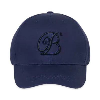 Black Eye Patch B Emblem Flexcap "Navy"