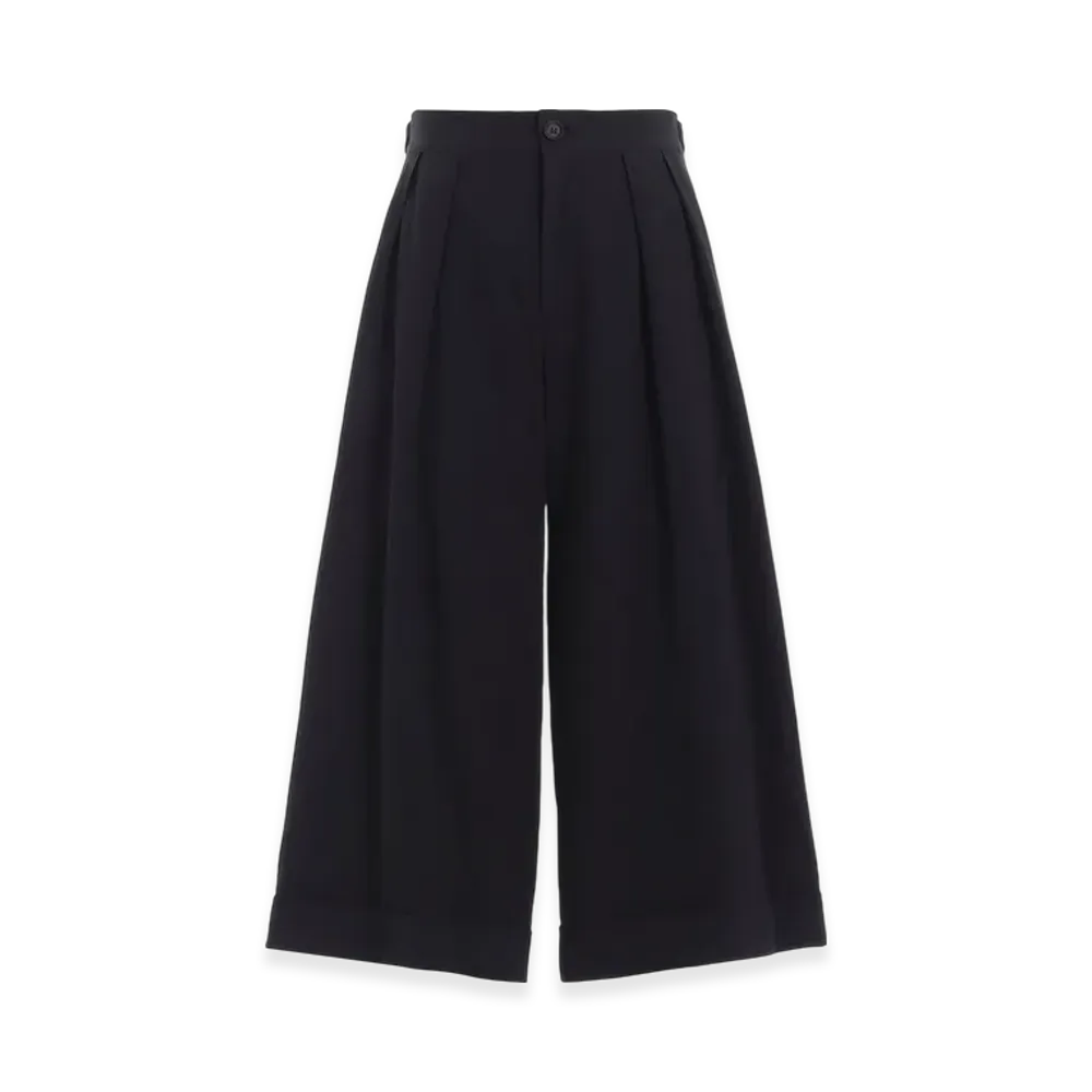 Yohji Yamamoto C/Li Canvas Wide Pants "Black"
