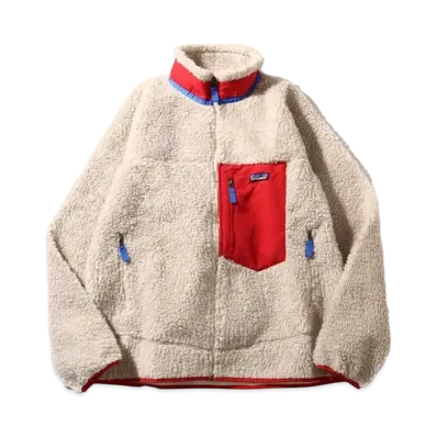 Patagonia Classic Retro-X Jacket "White/Red"