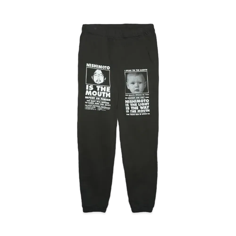 NISHIMOTO IS THE MOUTH CLASSIC SWEAT PANTS "BLACK"