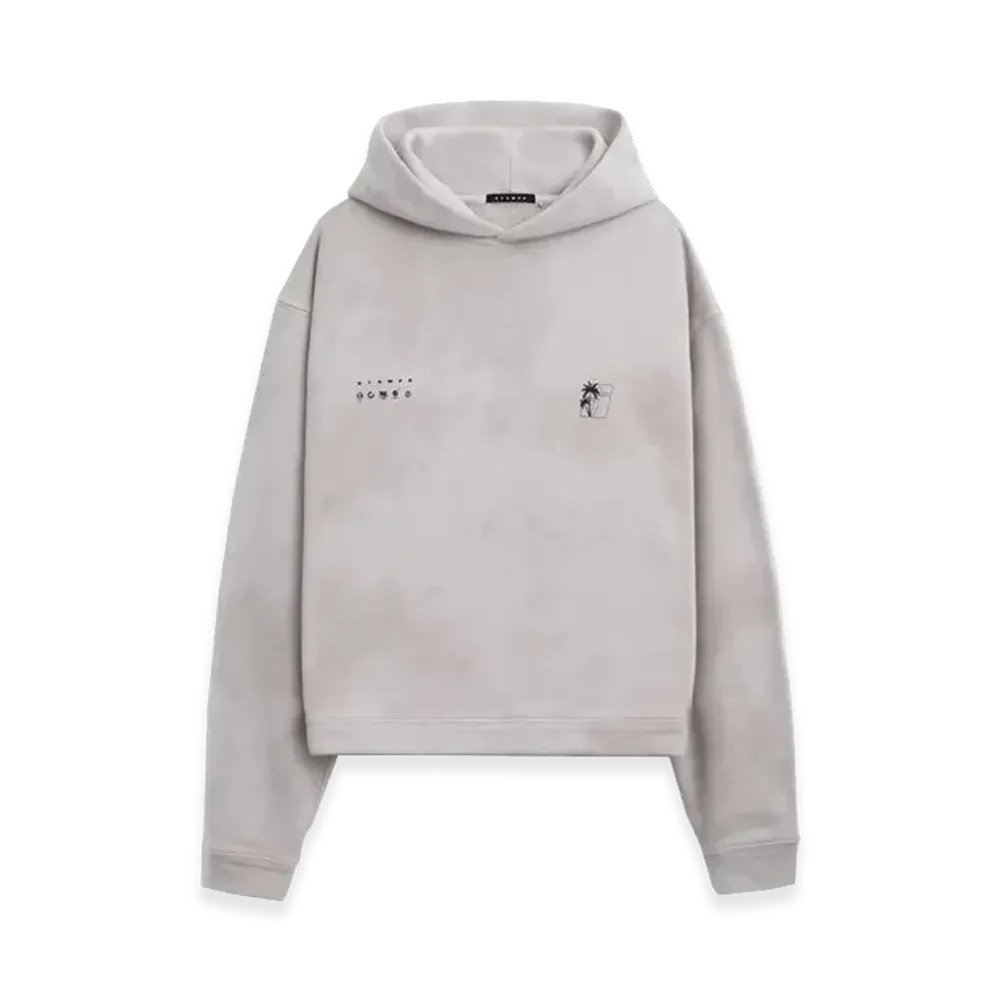 STAMPD S24 Transit Tie Dye Cropped Hoodie "Sand"