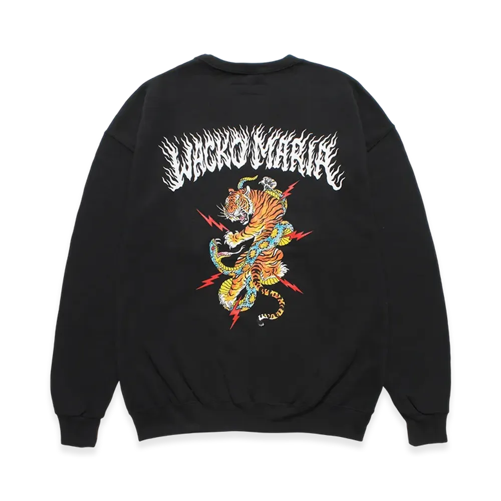 WACKO MARIA x Tim Lehi / Sweat Shirt "Black"