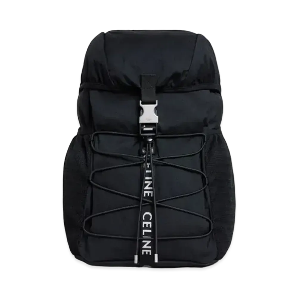 CELINE Medium Backpack Trekking In Nylon "Black"