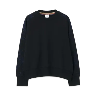 Paul Smith Women's Botanical Embroidered Sweatshirts "Black"