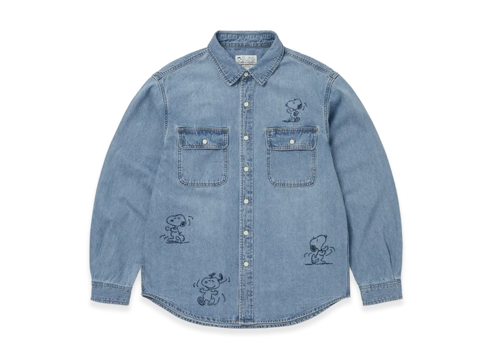 thisisneverthat x PEANUTS Denim Shirt "Blue"