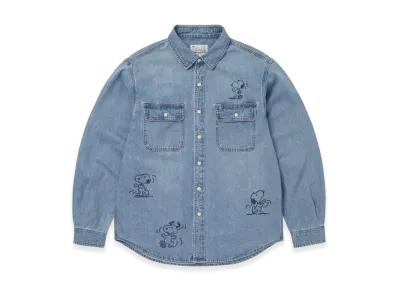 thisisneverthat x PEANUTS Denim Shirt "Blue"