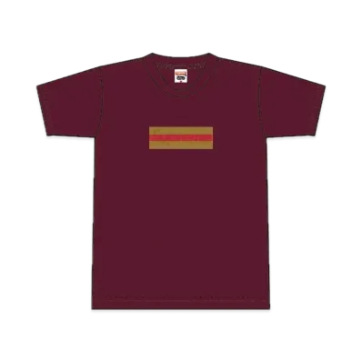 Supreme Gucci Box Logo Tee "Burgundy"