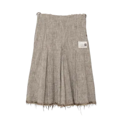 Maison MIHARA YASUHIRO Tweed Culotte Skirt "Ivory"