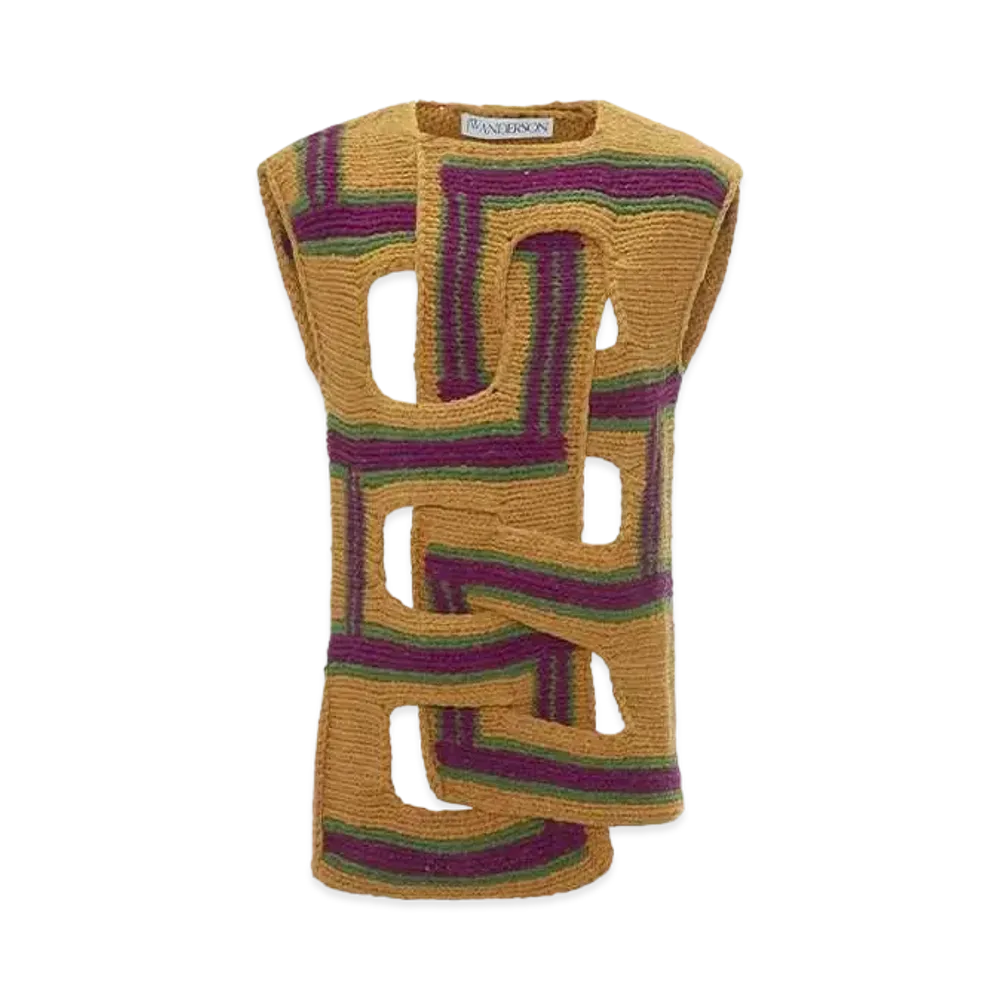 JW ANDERSON Striped Vest "Mustard"
