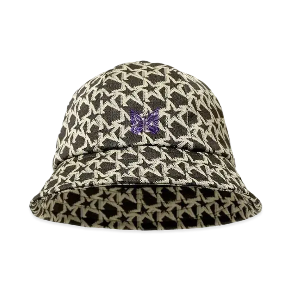Needles Bermuda Hat - Poly Jq. Star "Black/Beige"