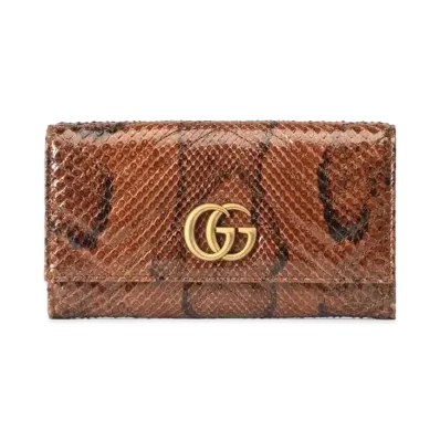 GUCCI GG Marmont Python Continental Wallet