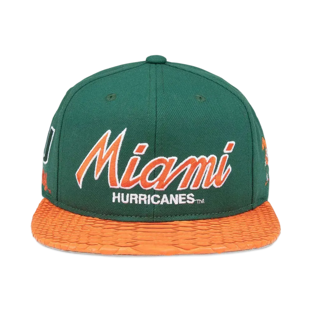 Just Don Miami Hurricanes Cap "Green"
