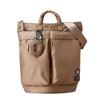 PORTER x STARBUCKS Coffee Bean Shape Helmet Bag "Latte Beige"