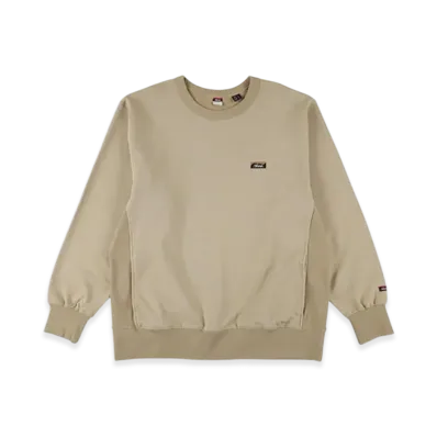 NANGA Eco Hybrid Mini Box Logo Embroidery Sweatshirt "Beige"