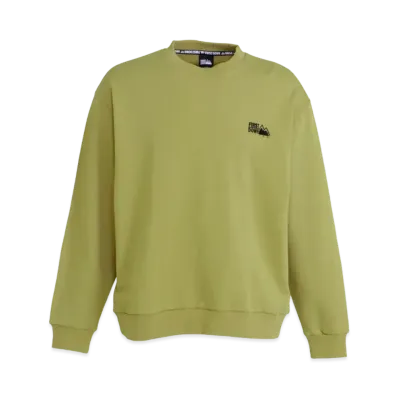 FIRST DOWN LOGO CREW SWEAT "SoftKhaki"