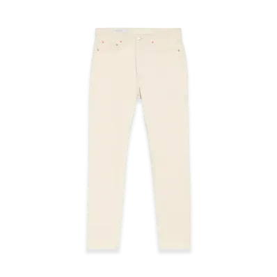 Maison Kitsune JP Exclusive Slim Denim Pants "Ecru"
