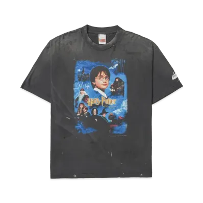 SAINT Mxxxxxx x Harry Potter HP SS Tee Philosopher's Stone "Black"