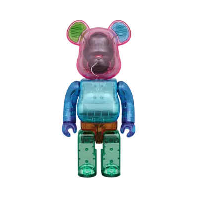 MEDICOM TOY "BEARBRICK" RINARO AUDIO Color Block 400% Portable Bluetooth Speaker