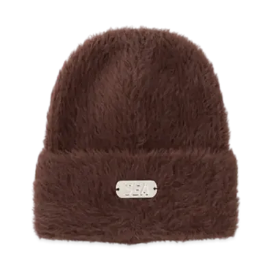 WIND AND SEA Shaggy Knit Cap "Brown"