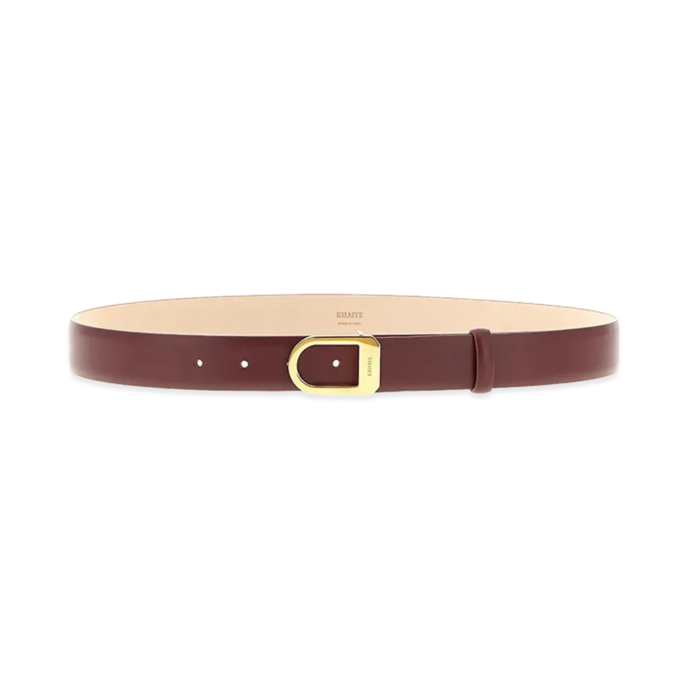 KHAITE Women's 'Saddle' Belt "Bordeaux"