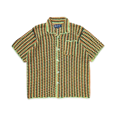 BoTT Cotton Crochet S/S Shirt "Green"