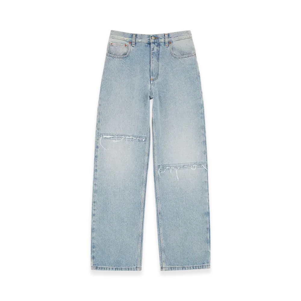 MM6 Maison Margiela Women's Five-Pocket Trousers "Light Blue"