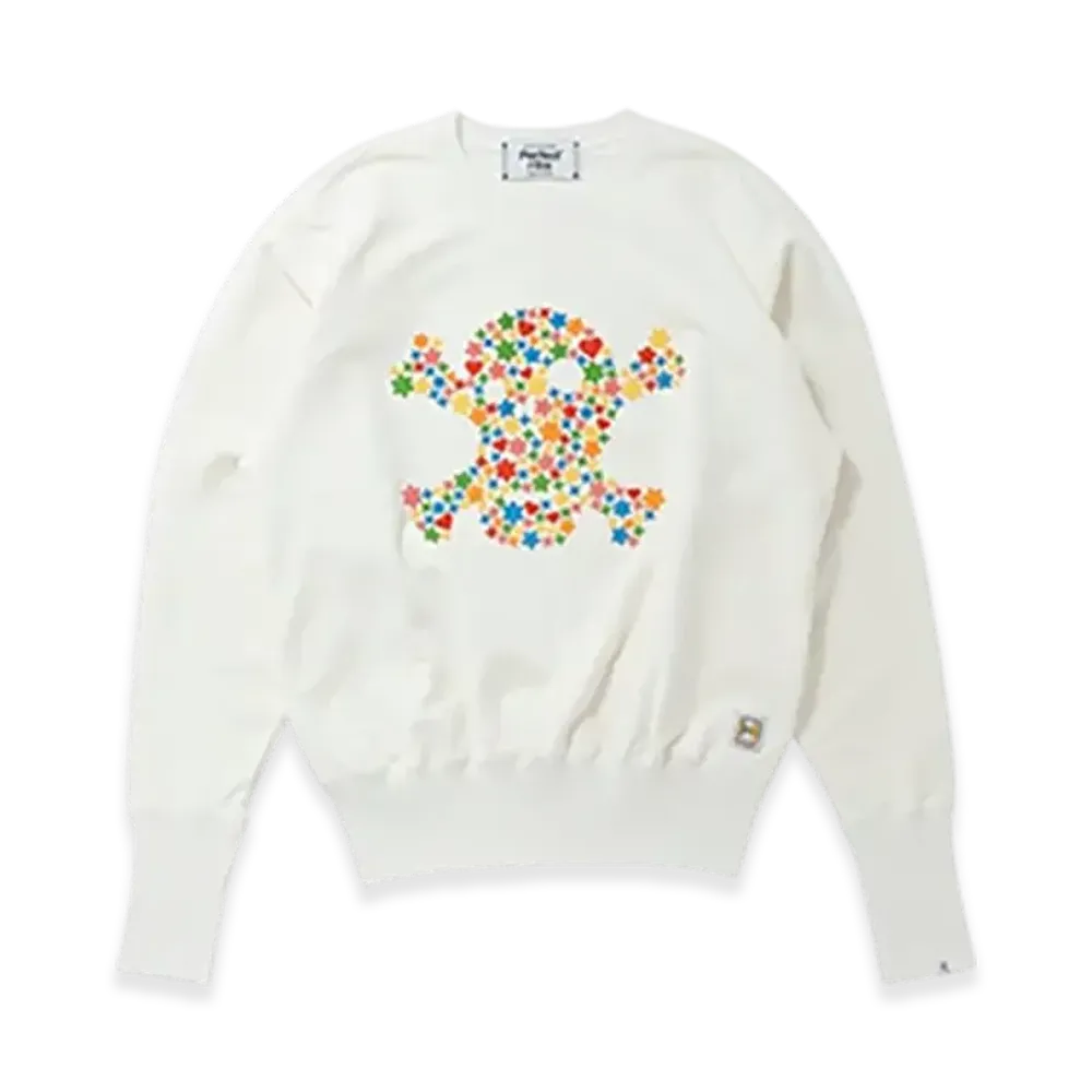 Perfect ribs x HAROSHI Strange Sleeve Crew Neck Sweat Shirt "White"
