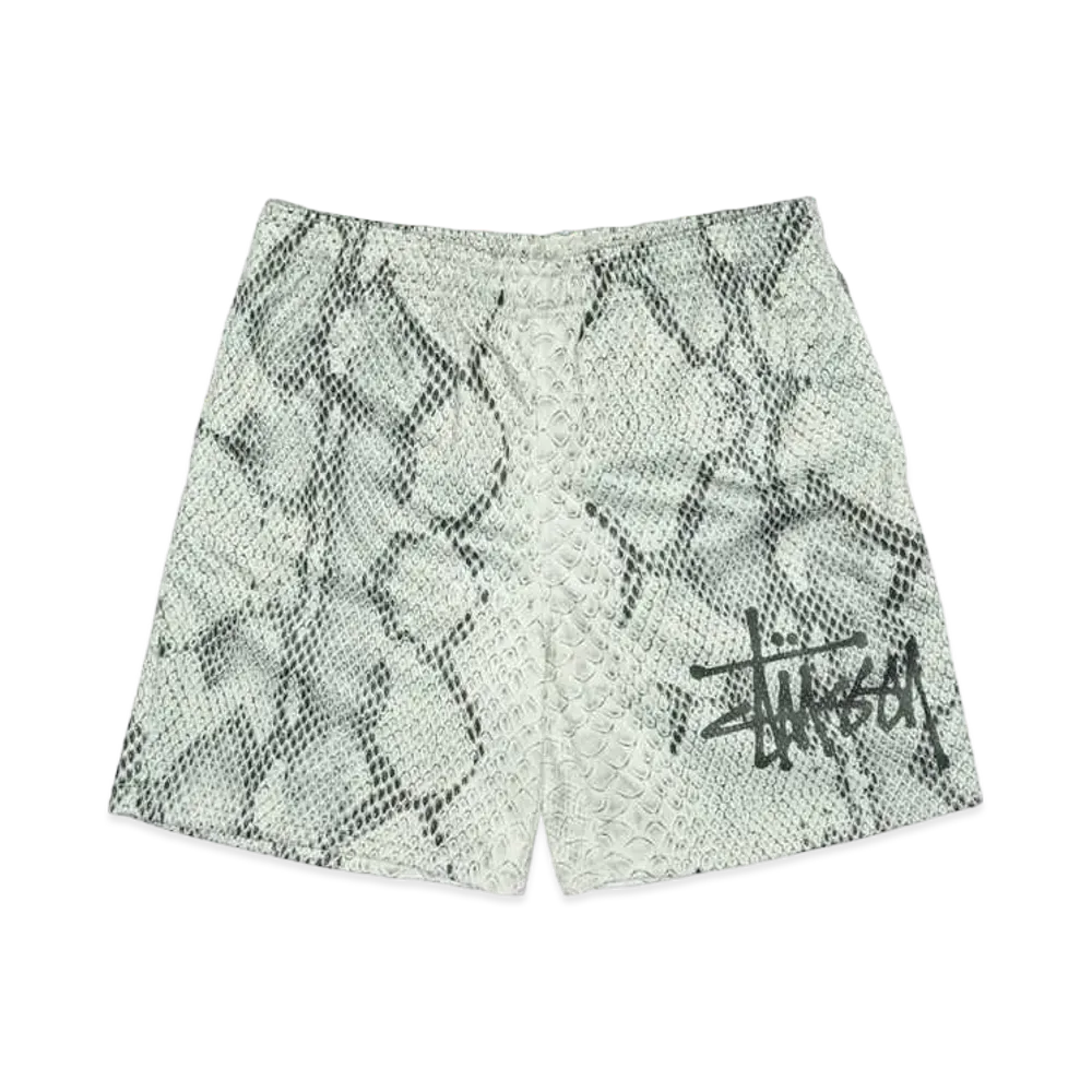 Stussy Mesh Short Basic Snake "Bone"