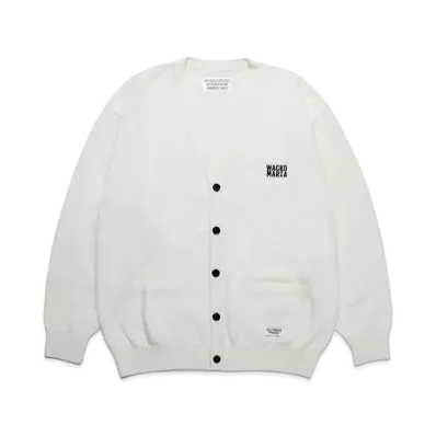WACKO MARIA Classic Knit Cardigan "White"