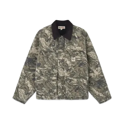 Stussy Washed Canvas Shop Jacket "Veil Camo"