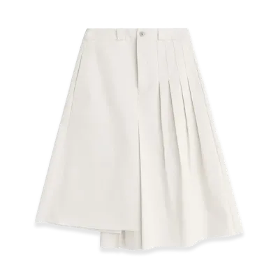 OUR LEGACY Women's Origami Skirt "Soft Ivory Micro Canvas"