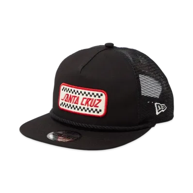 NEW ERA x SANTA CRUZ Skateboard The Golfer Tracker Check Logo "Black"