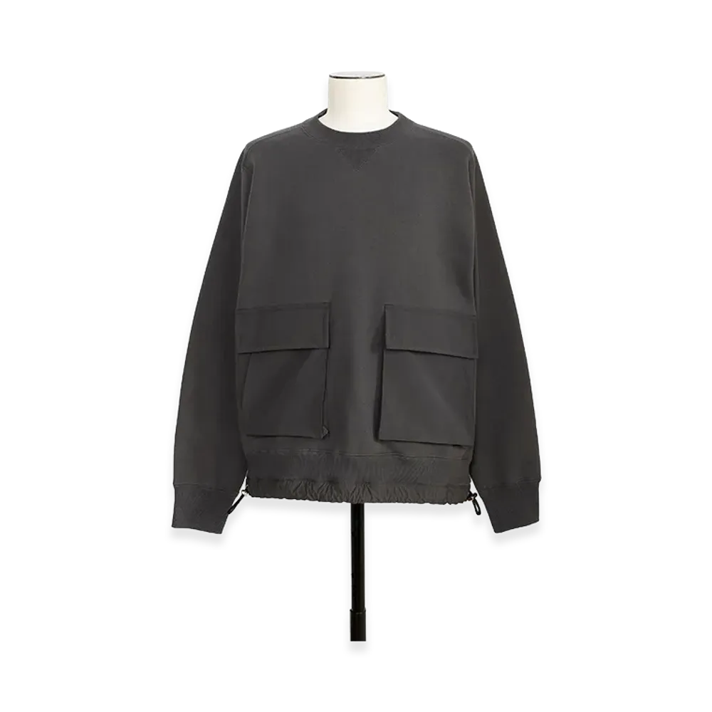 sacai Cotton Jersey Pullover "Gray"