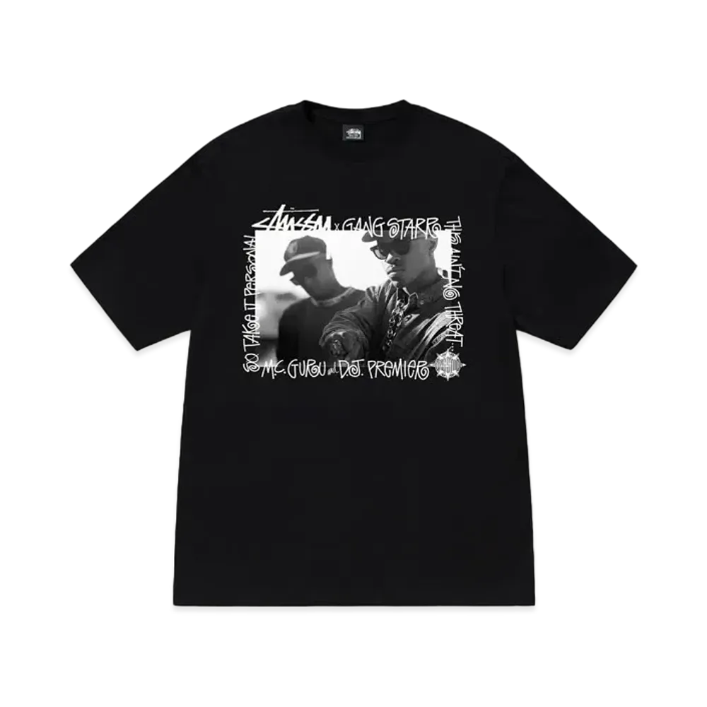 Stussy x Gang Starr Take It Personal Tee "Black"