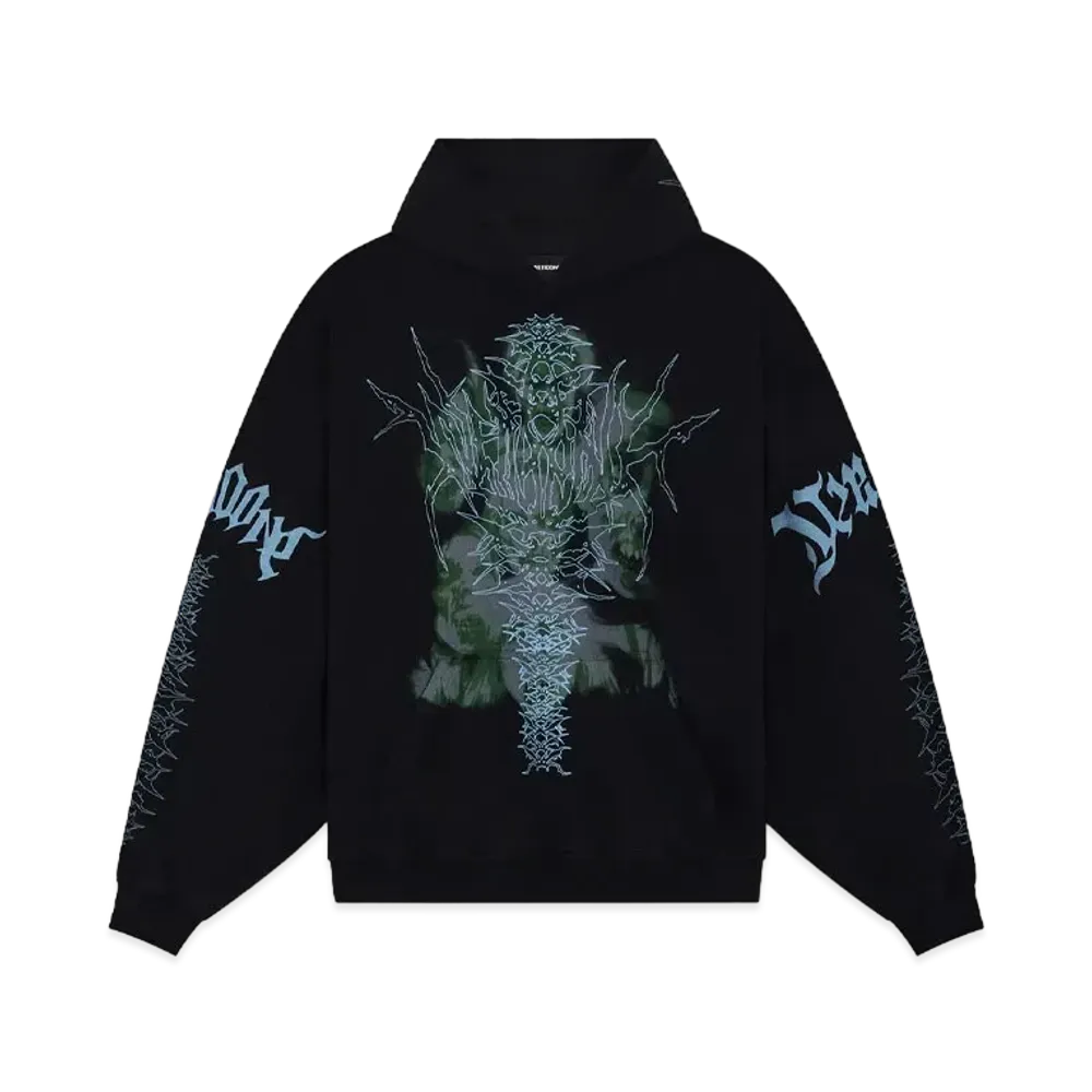 WE11DONE Skull Hoodie "Black"
