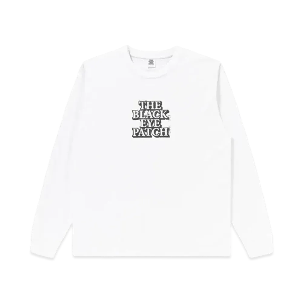 Black Eye Patch OG Label L/S Tee "White"