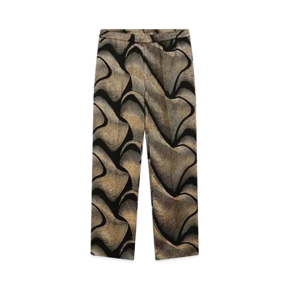 DRIES VAN NOTEN Jacquard Pants "Black"