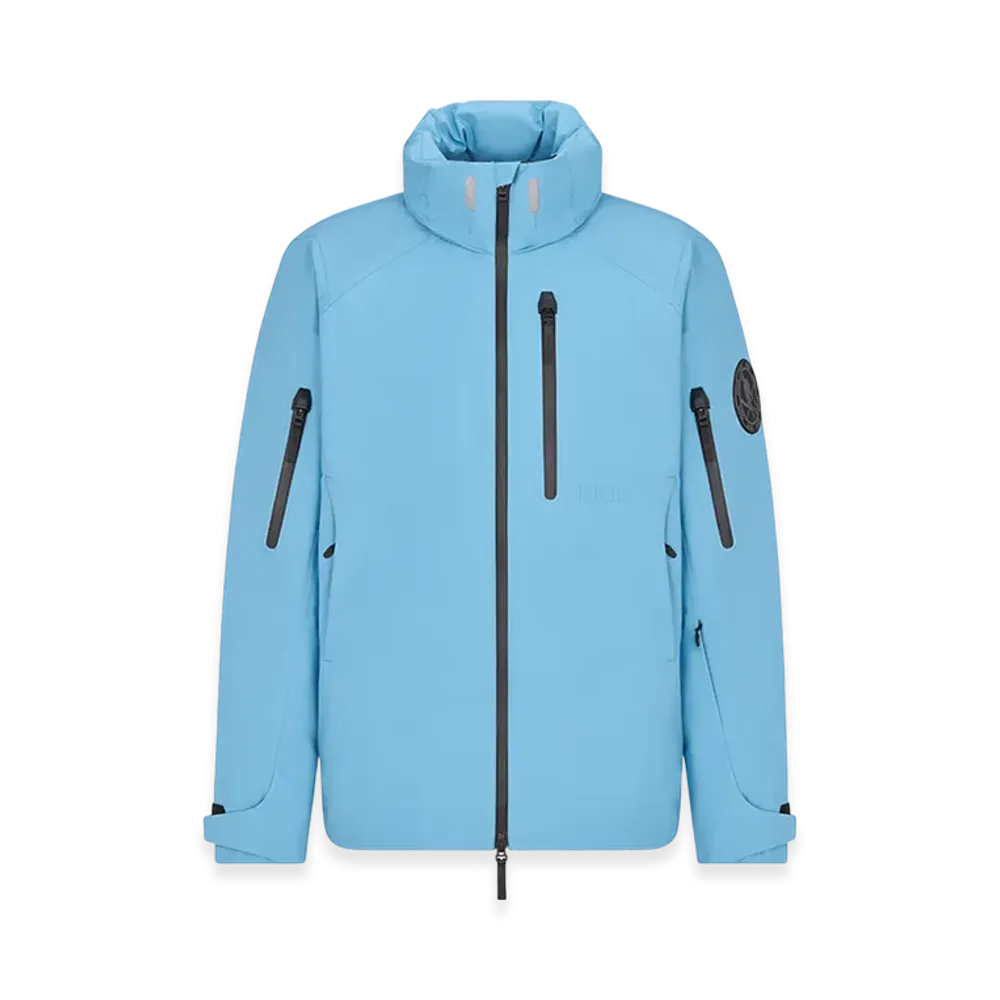 Dior Descente and Peter Doig Short Ski Parka Technical Taffeta "Blue"