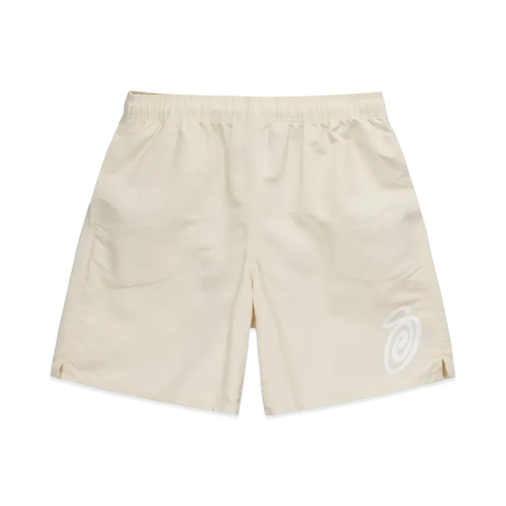 Stussy Curly S Water Shorts "Cream"