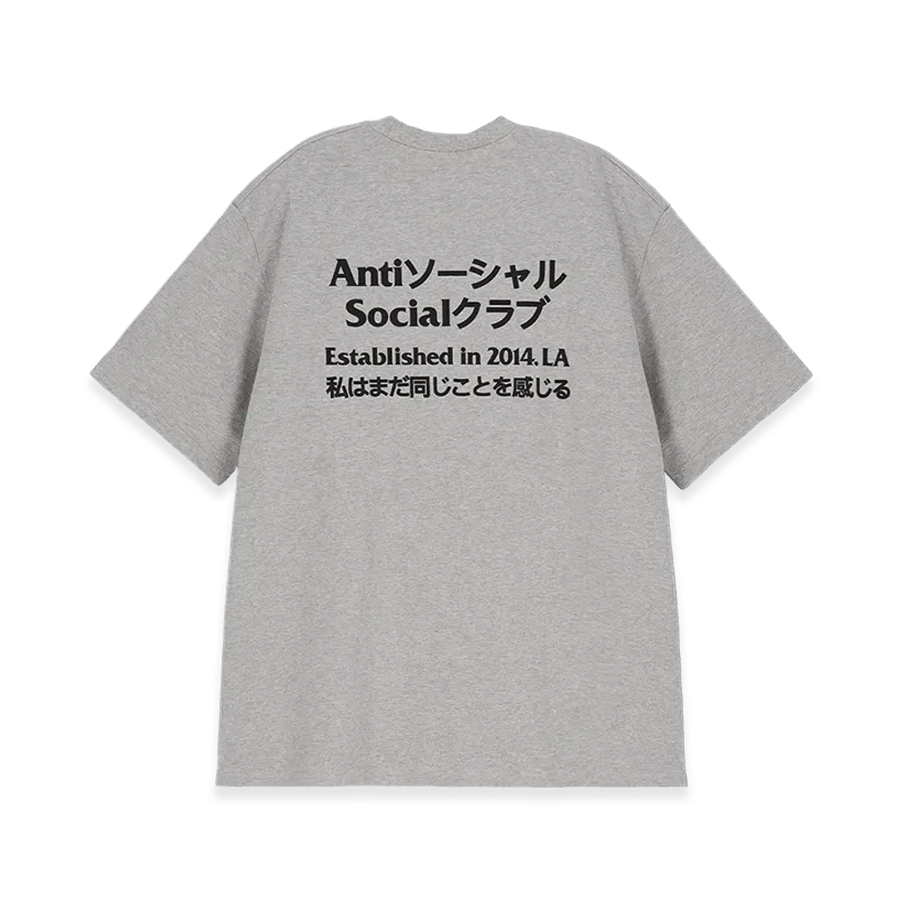 ANTI SOCIAL SOCIAL CLUB Designed in Korea Taku S/S Tee "Medium Grey"